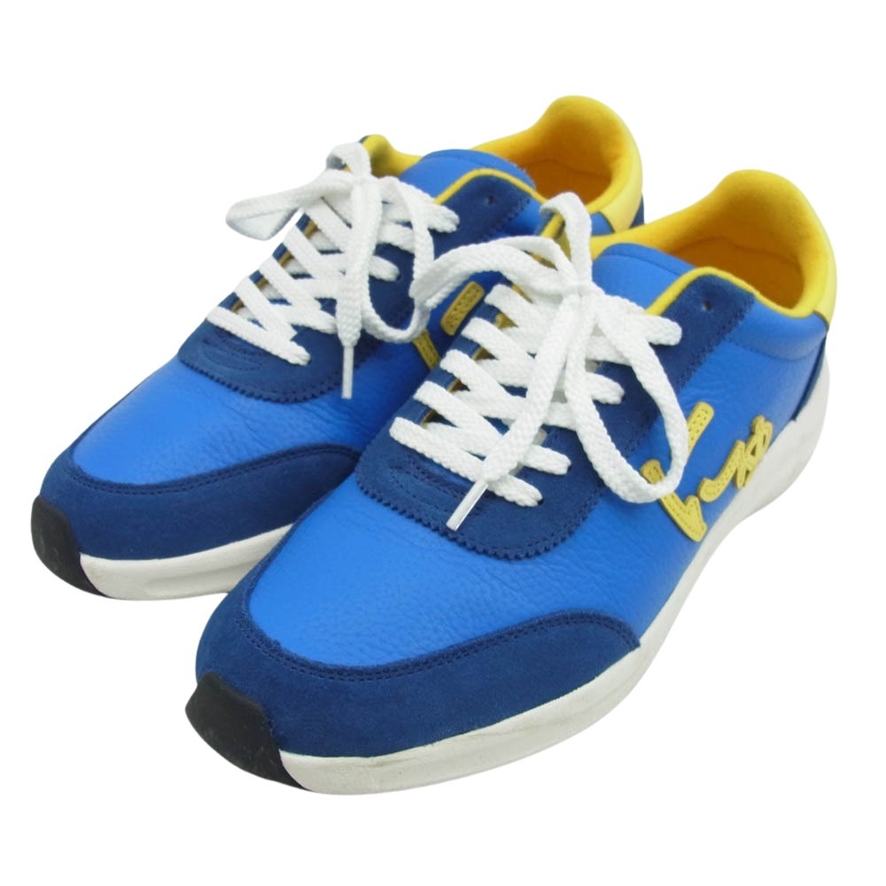 サンガッチョ BLOW にゅ～ず スニーカー ライトブルー系 イエロー系 27cm【中古】