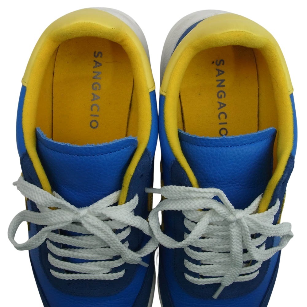 サンガッチョ BLOW にゅ～ず スニーカー ライトブルー系 イエロー系 27cm【中古】