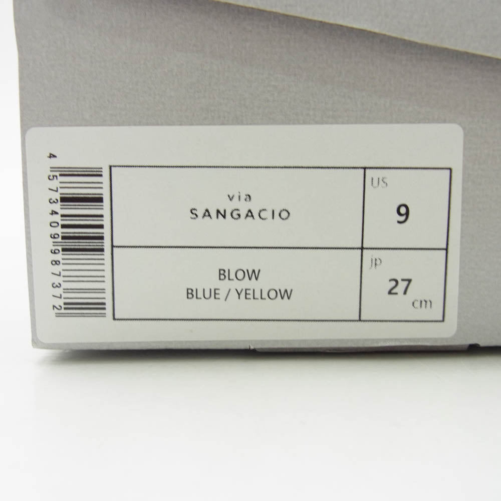 サンガッチョ BLOW にゅ～ず スニーカー ライトブルー系 イエロー系 27cm【中古】