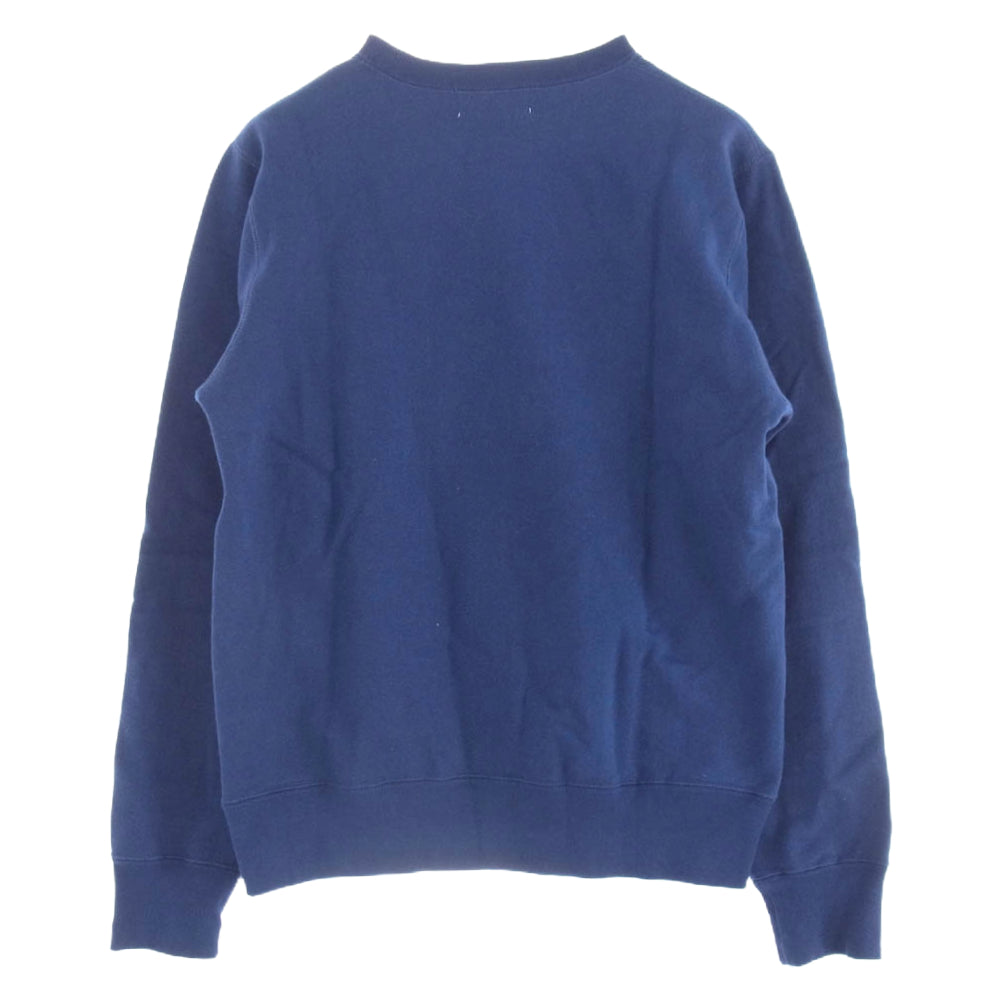 A BATHING APE アベイシングエイプ 001SW0701011X BAPE エイプ ベイプ ロゴ プリント スウェット ネイビー系 M【中古】