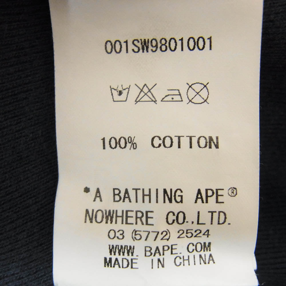 A BATHING APE アベイシングエイプ 001SW9801001 BAPE エイプ ベイプ