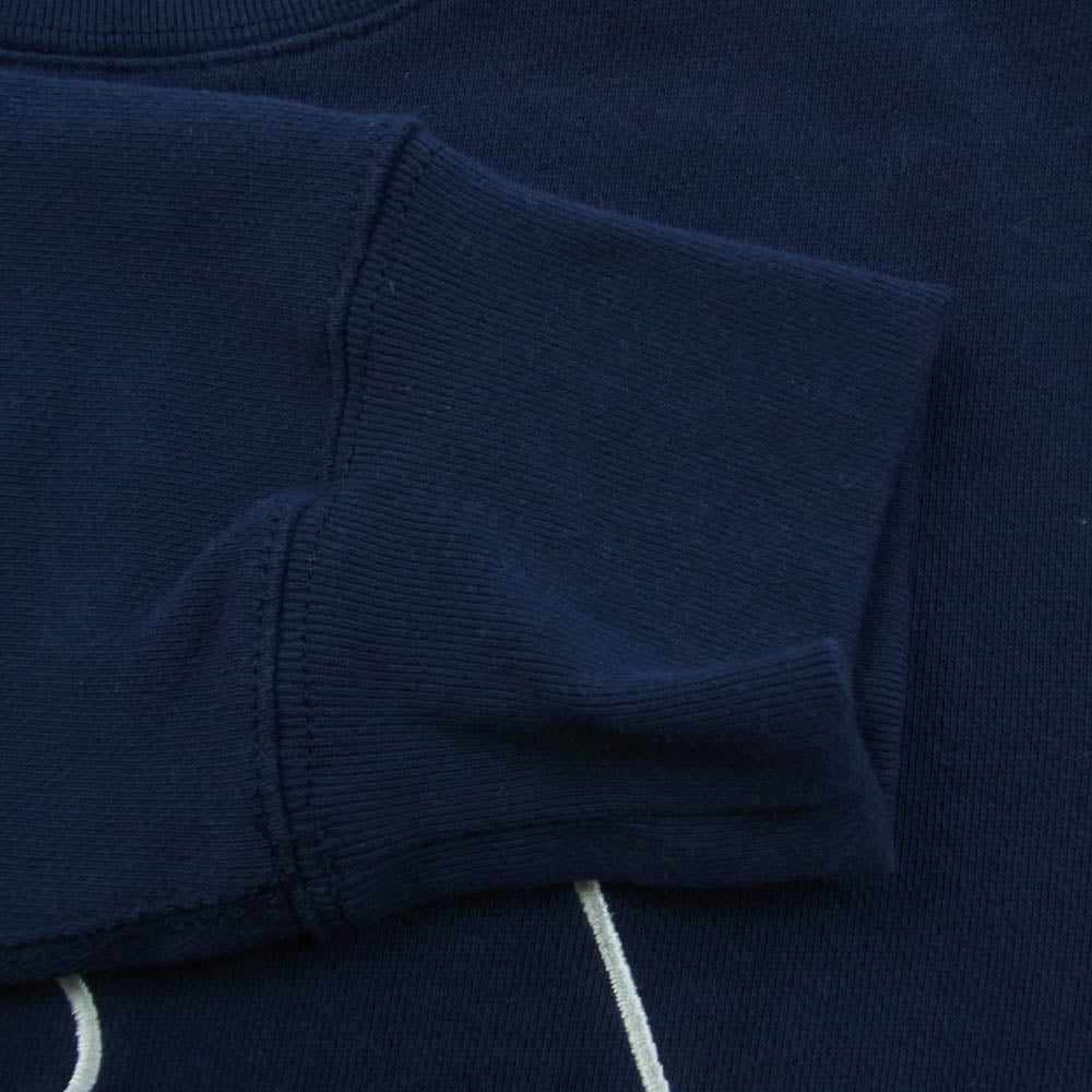 A BATHING APE アベイシングエイプ 001SWA801002X BAPE エイプ ベイプ 刺繍 大猿 スウェット ネイビー系 M【中古】