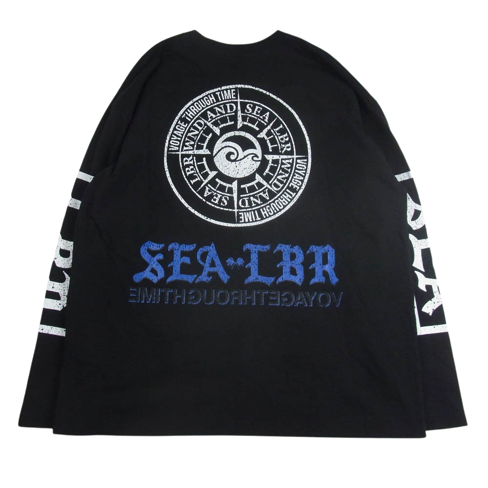 WIND AND SEA ウィンダンシー 24SS LIBERE リベーレ グラフィック 長袖 Tシャツ ブラック系 L【中古】