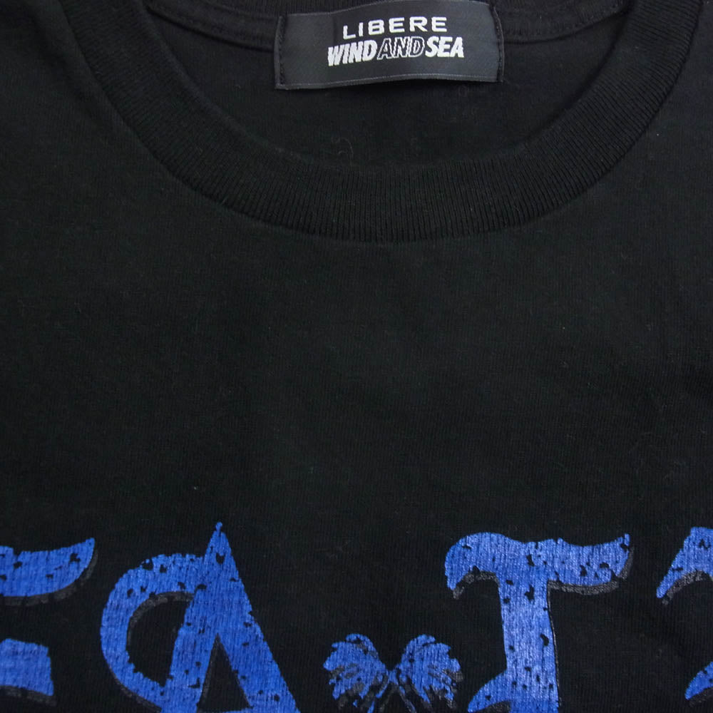 WIND AND SEA ウィンダンシー 24SS LIBERE リベーレ グラフィック 長袖 Tシャツ ブラック系 L【中古】