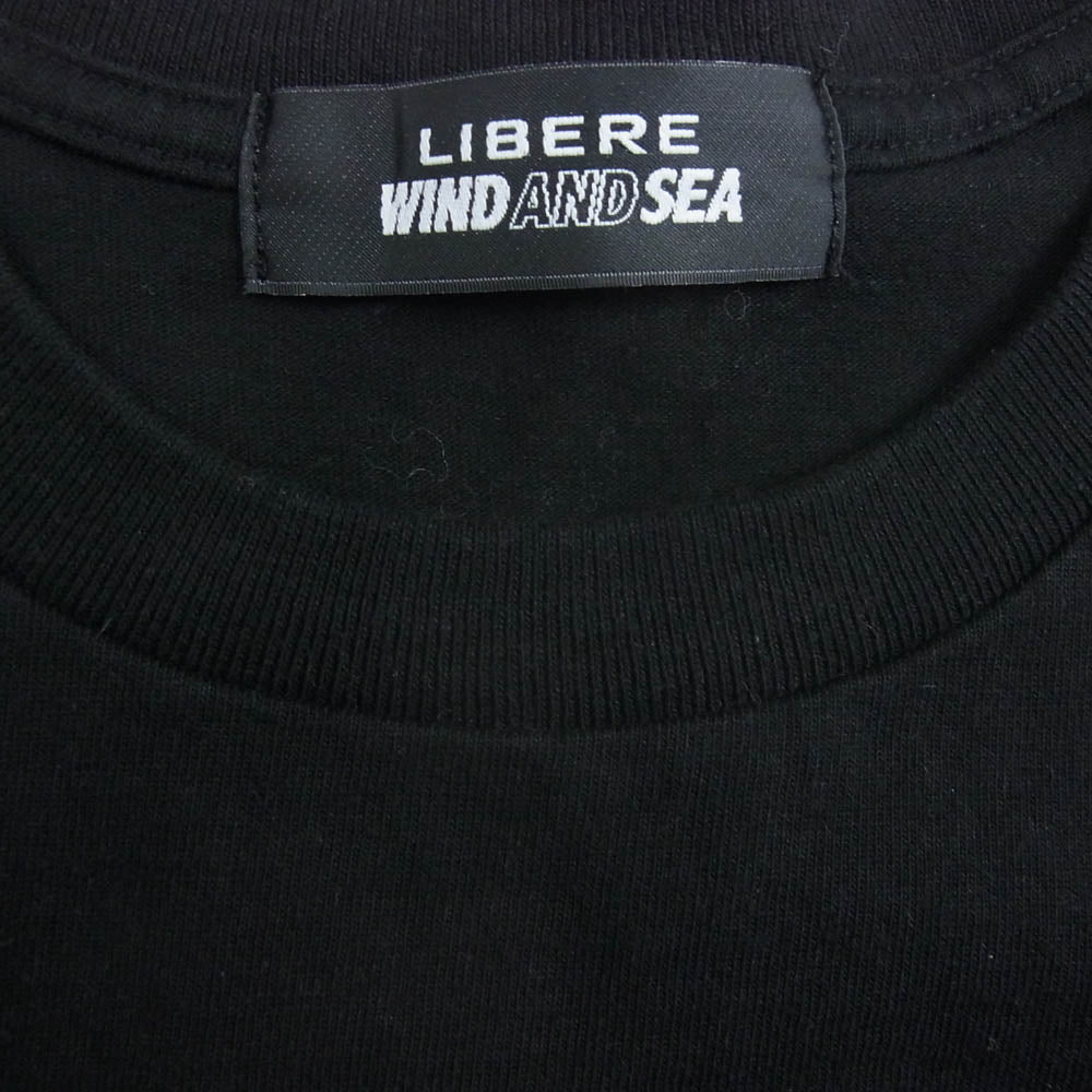WIND AND SEA ウィンダンシー 24SS LIBERE リベーレ グラフィック 長袖 Tシャツ ブラック系 L【中古】