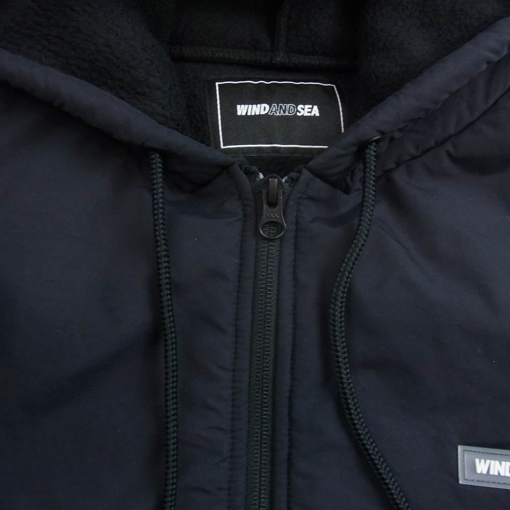 WIND AND SEA ウィンダンシー SEAWDS-O-ATT-24-Q2-PLTB-01 ボア フリース ジャケット ブラック系 XL【中古】