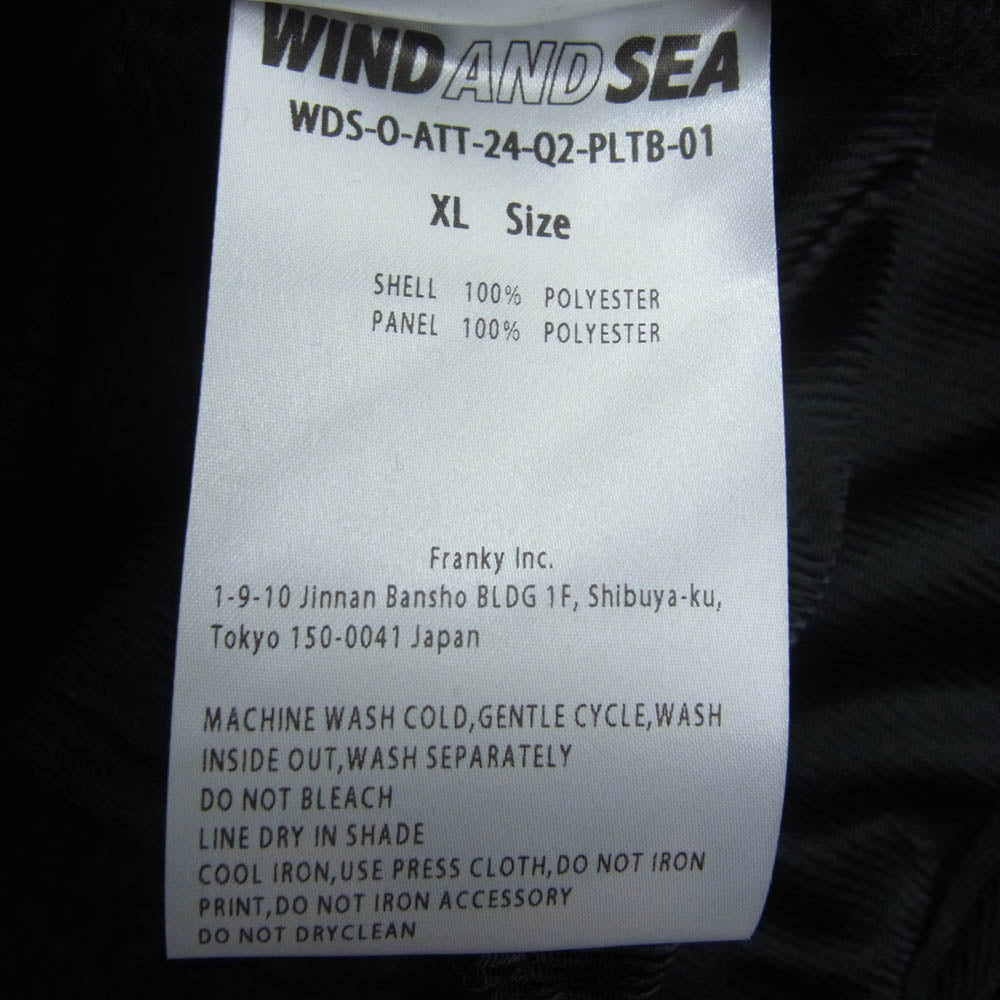 WIND AND SEA ウィンダンシー SEAWDS-O-ATT-24-Q2-PLTB-01 ボア フリース ジャケット ブラック系 XL【中古】