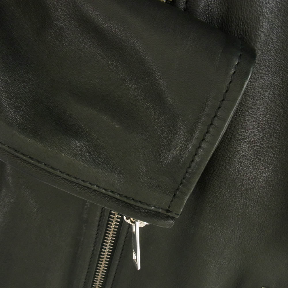 DIESEL ディーゼル OOSIYK OIAIV SUPERIOR スペリオール カウハイド シングル ライダース ジャケット ブラック系 L【美品】【中古】