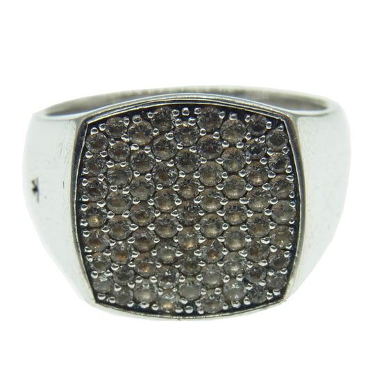 TOM WOOD トムウッド Mini Cushion White Topaz ホワイト トパーズ リング シルバー系 17号【中古】