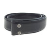 CHROME HEARTS クロムハーツ（原本無） 1.5 STRAP スクロール レーベル リベッツ レザー ベルト 34インチ ブラック系 34【中古】