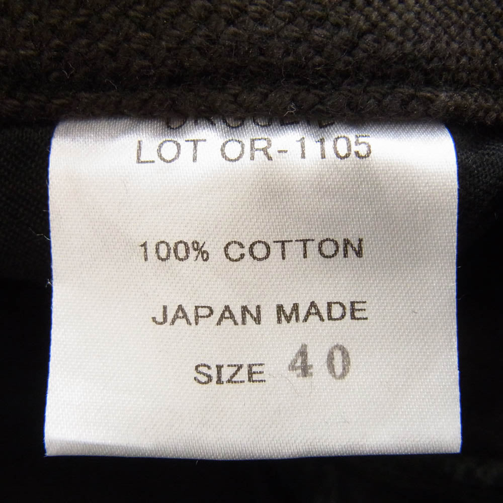 ORGUEIL オルゲイユ OR-1105 Black Check Trousers ブラック チェック トラウザーズ パンツ ブラック系 40【新古品】【未使用】【中古】