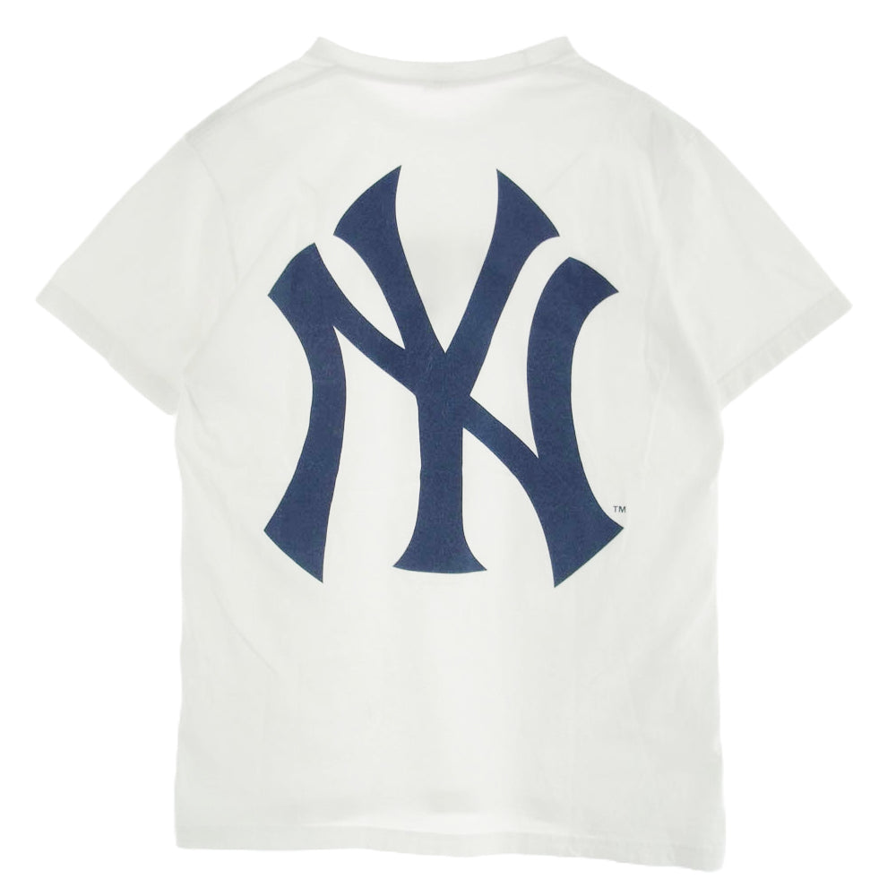 Supreme シュプリーム 15SS New York Yankees Box Logo Tee ニューヨークヤンキース ボックスロゴ 半袖 Tシャツ ホワイト系 L【中古】