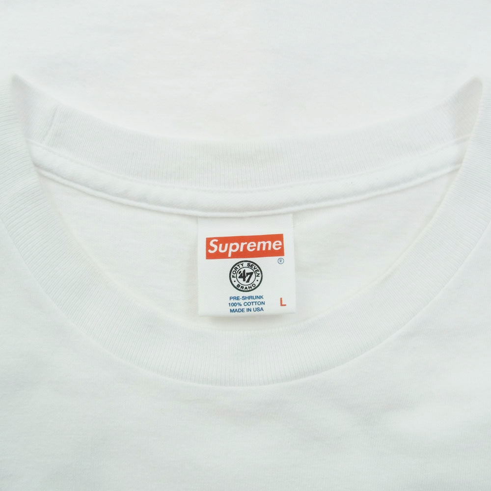 Supreme シュプリーム 15SS New York Yankees Box Logo Tee ニューヨークヤンキース ボックスロゴ 半袖 Tシャツ ホワイト系 L【中古】