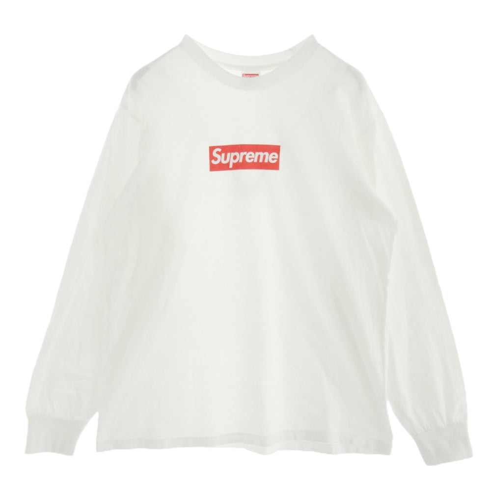 Supreme シュプリーム 20AW Box Logo L/S Tee ボックスロゴ 長袖 Tシャツ カットソー ロングスリーブ ロンT ホワイト系 M【中古】