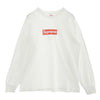 Supreme シュプリーム 20AW Box Logo L/S Tee ボックスロゴ 長袖 Tシャツ カットソー ロングスリーブ ロンT ホワイト系 M【中古】