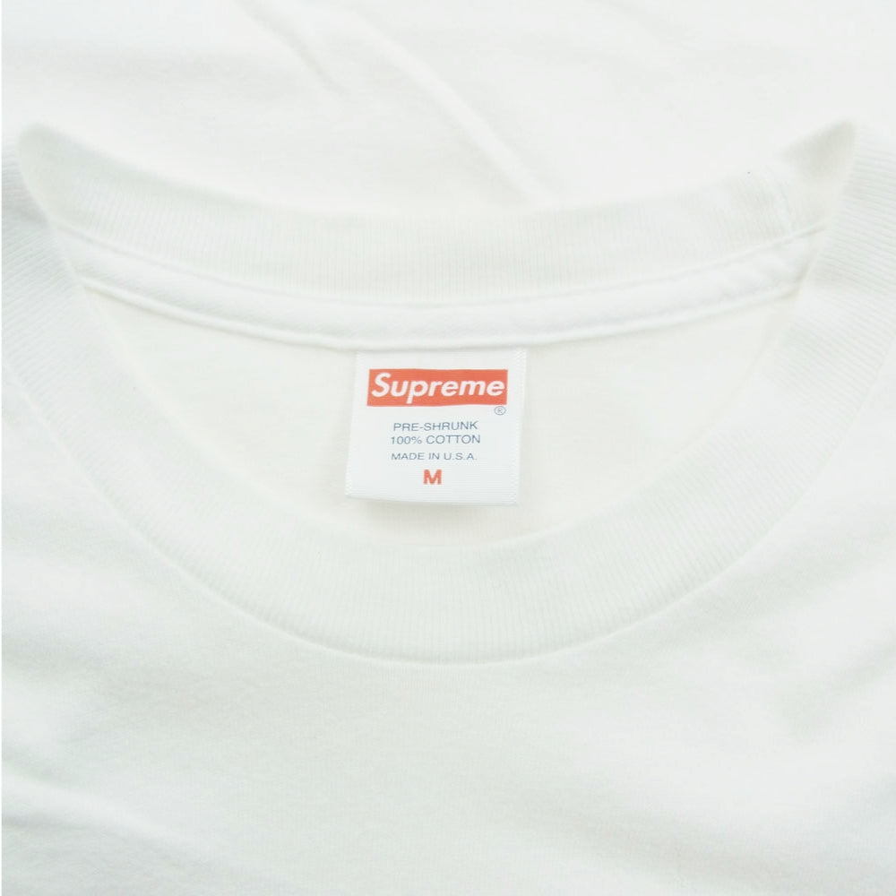 Supreme シュプリーム 20AW Box Logo L/S Tee ボックスロゴ 長袖 Tシャツ カットソー ロングスリーブ ロンT ホワイト系 M【中古】