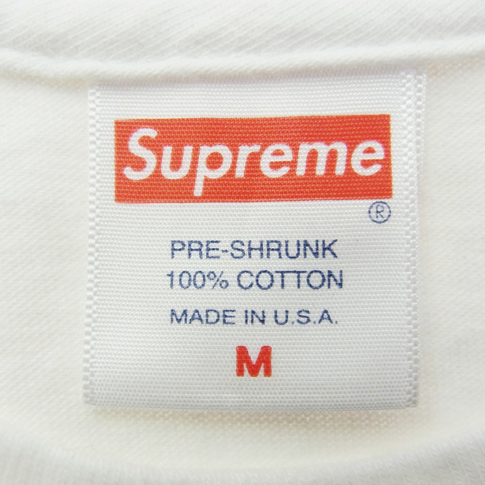 Supreme シュプリーム 20AW Box Logo L/S Tee ボックスロゴ 長袖 Tシャツ カットソー ロングスリーブ ロンT ホワイト系 M【中古】