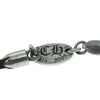 CHROME HEARTS クロムハーツ（原本無） KZ ケーゼット ハートスタック シルク ブレスレット ブラック系 シルバー系【中古】
