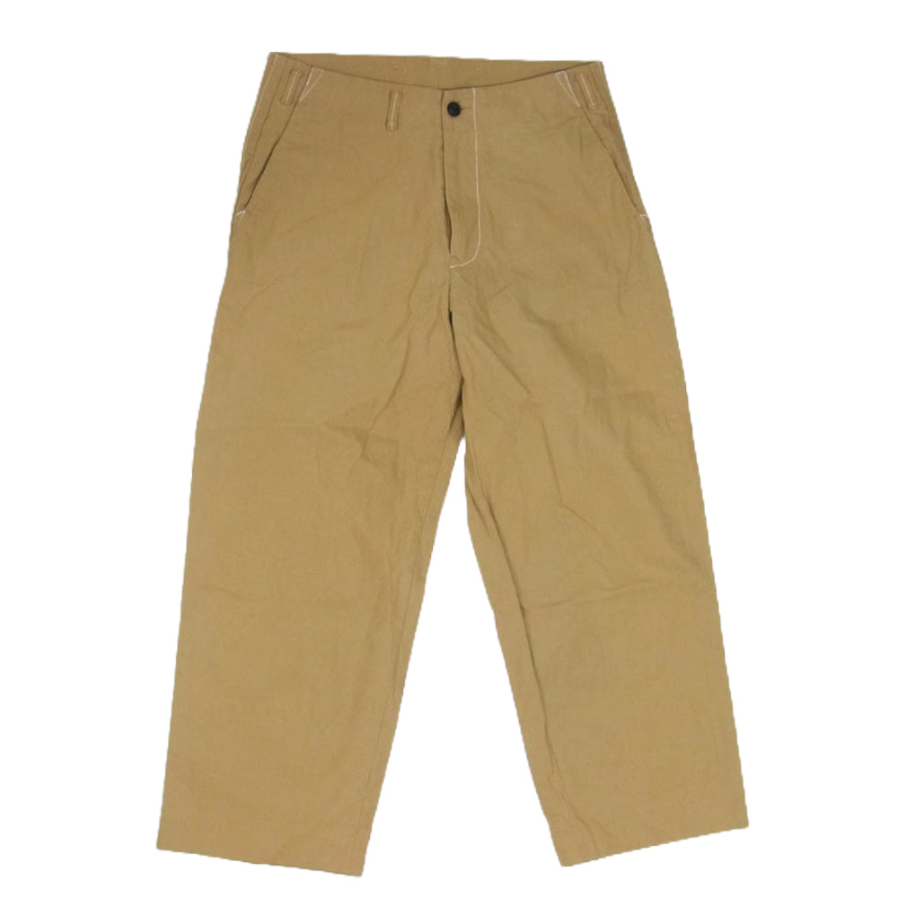 ウル 18SUP09 日本製 ストレート コットン パンツ ブラウン系 2【中古】