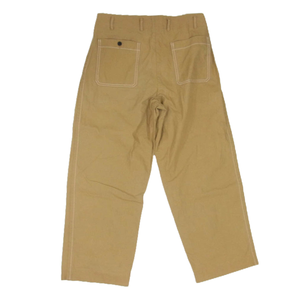 ウル 18SUP09 日本製 ストレート コットン パンツ ブラウン系 2【中古】