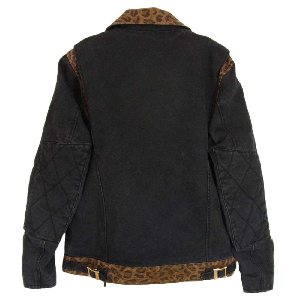 NEIGHBORHOOD ネイバーフッド 14AW 142BECTN-JKM02S × carhartt カーハート キャンバス ダック ライダースジャケット ブラック系 S【中古】