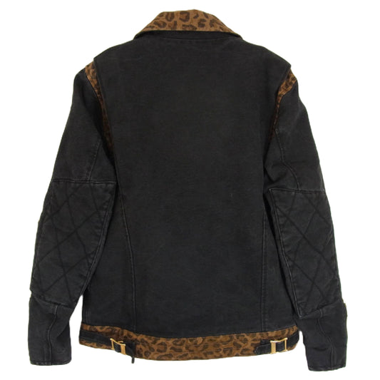 NEIGHBORHOOD ネイバーフッド 14AW 142BECTN-JKM02S × carhartt カーハート キャンバス ダック ライダースジャケット ブラック系 S【中古】