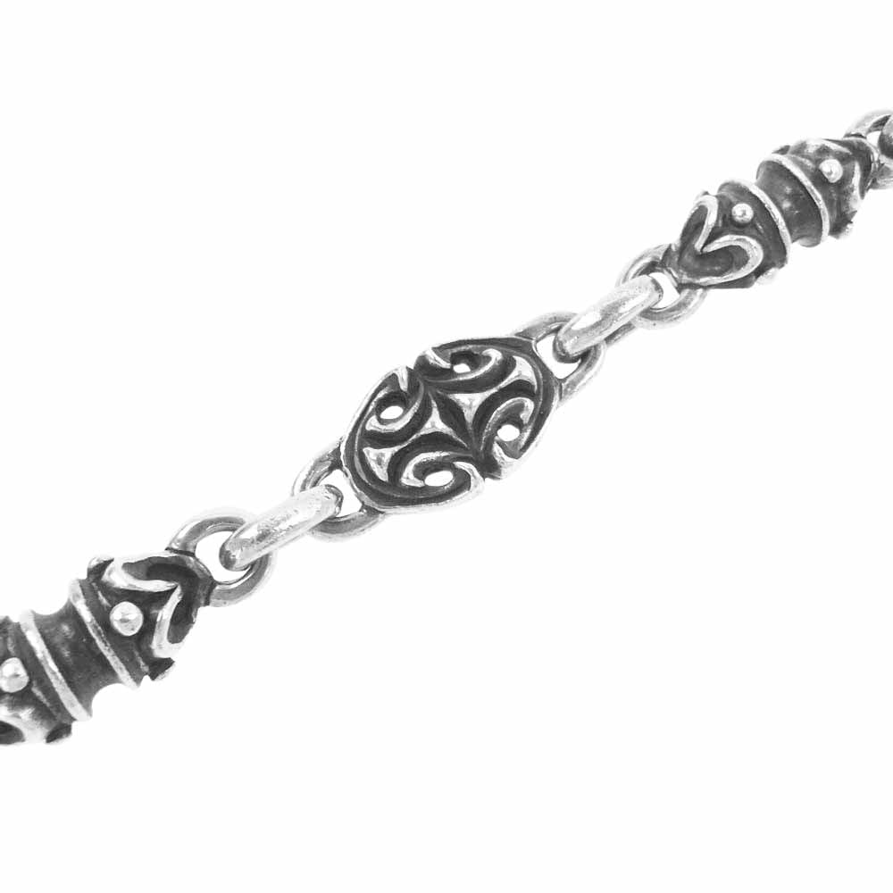 GABOR ガボール ガボラトリー マリア ギャランティ付属 スカルオンスネークキーパー 2ブルドッグ 2スカル 5ローラー 4スカルプテッドオーバルリンク ウォレットチェーン シルバー系【中古】