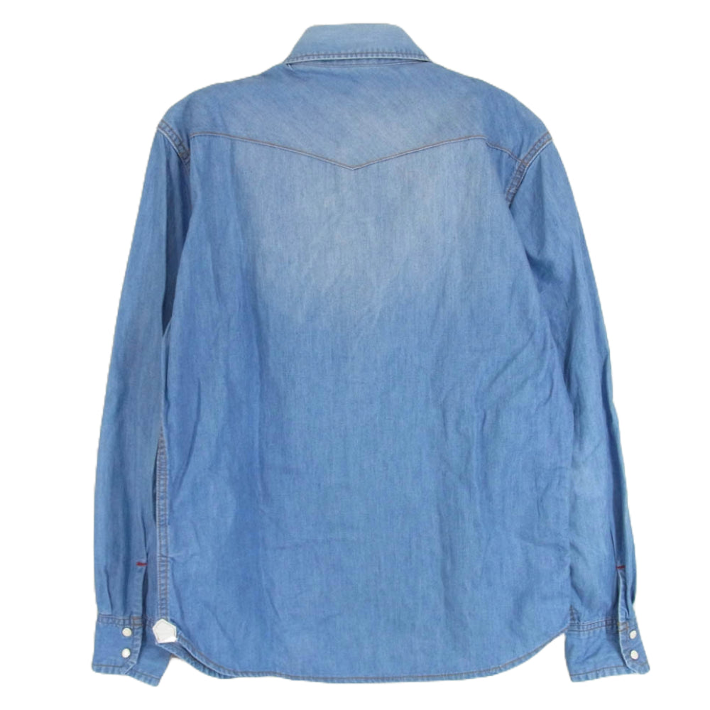 ディーケーメイド ウエスタン デニムシャツ ステッチデザイン 長袖 シャツ【中古】