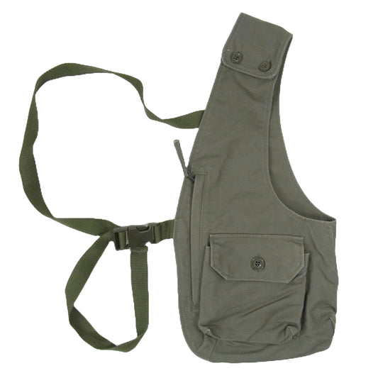 Engineered Garments エンジニアードガーメンツ SHOULDER VEST サテン ワンショルダー 片側 ベスト カーキ系 サイズ表記無【中古】