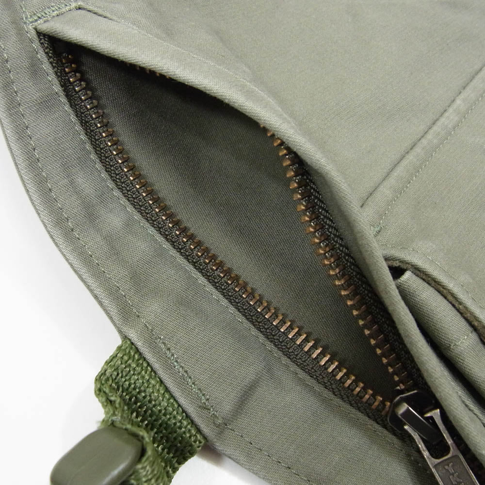 Engineered Garments エンジニアードガーメンツ SHOULDER VEST サテン ワンショルダー 片側 ベスト カーキ系 サイズ表記無【中古】