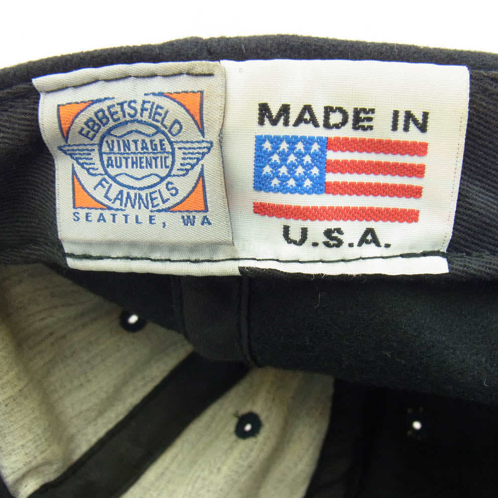 LOST CONTROL ロストコントロール × Ebbets Field Flannels エベッツフィールド  BB ベースボール キャップ ブラック系【中古】