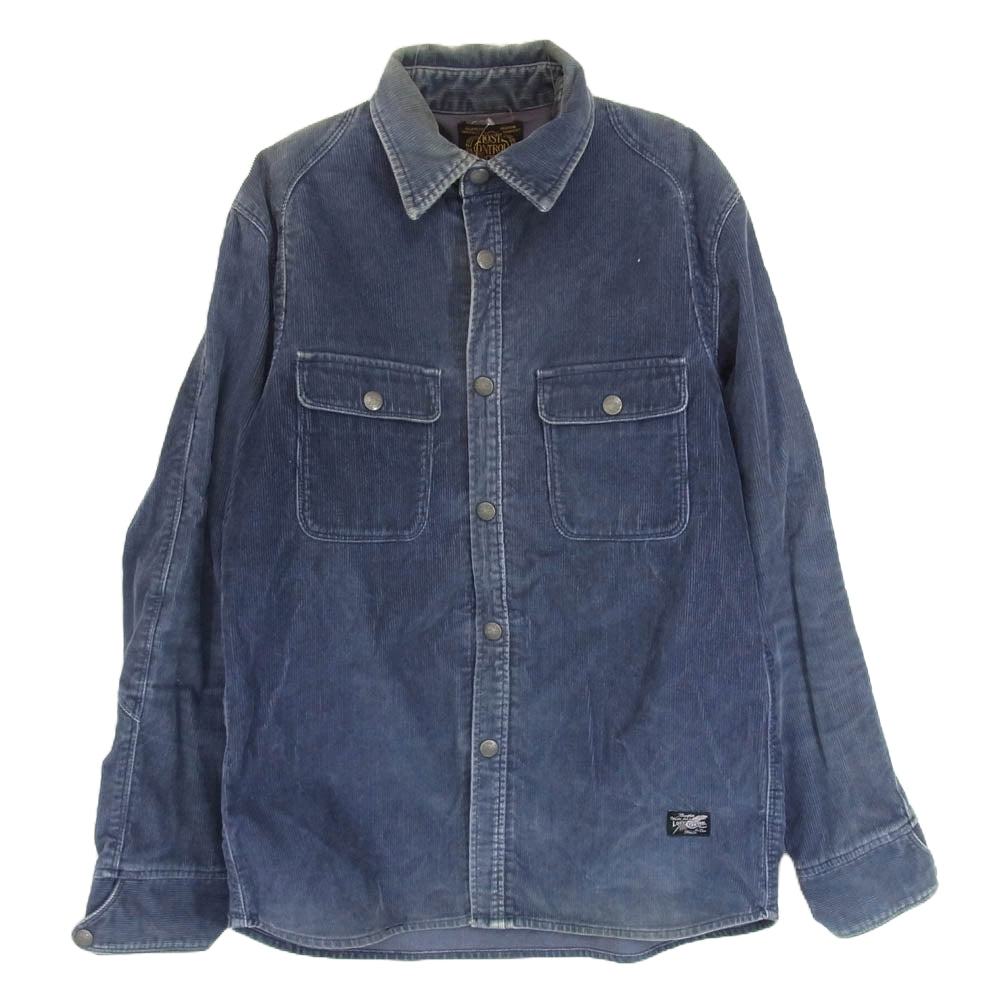 LOST CONTROL ロストコントロール LCW-S9-02 コーデュロイ ワーク シャツ ネイビー系 3【中古】