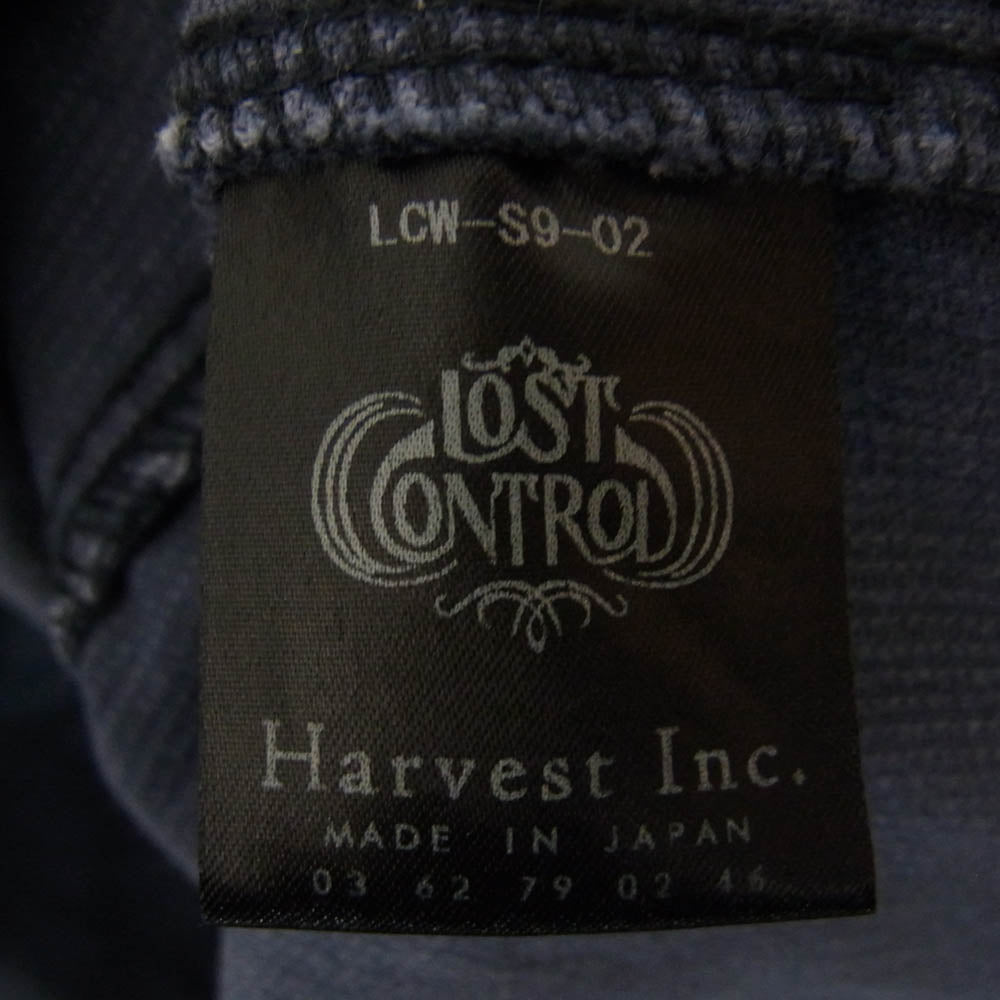 LOST CONTROL ロストコントロール LCW-S9-02 コーデュロイ ワーク シャツ ネイビー系 3【中古】