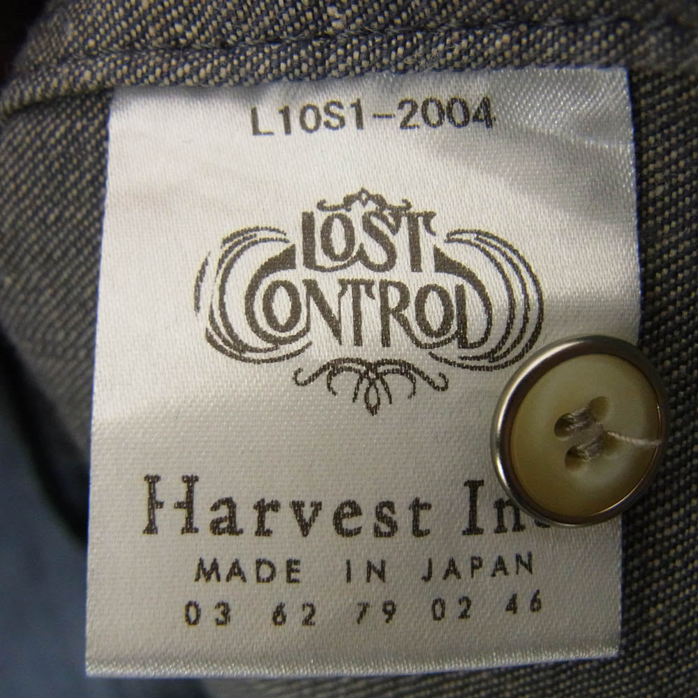 LOST CONTROL ロストコントロール L10S1-2004 デニム 長袖 ウエスタン シャツ ブルー系 3【中古】