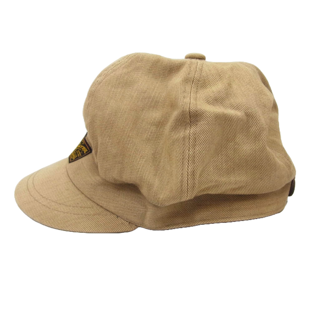 LOST CONTROL ロストコントロール L11F3-8167 Color Denim Workers Cap カラーデニム ワーク キャップ ベージュ系 ブラウン系【中古】