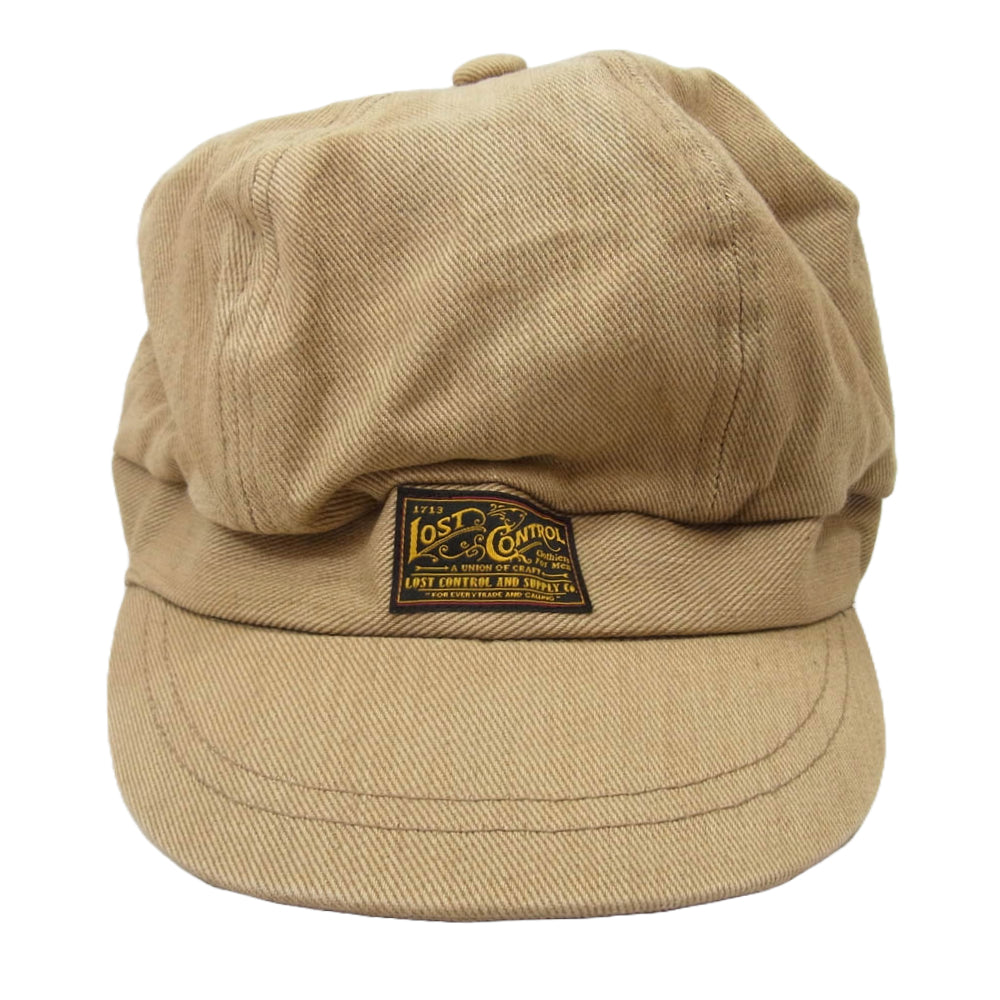 LOST CONTROL ロストコントロール L11F3-8167 Color Denim Workers Cap カラーデニム ワーク キャップ ベージュ系 ブラウン系【中古】