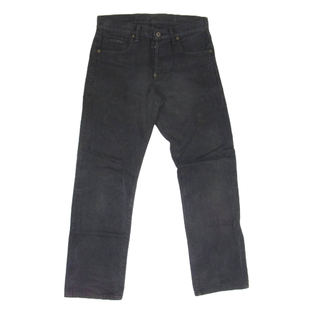 LOST CONTROL ロストコントロール MS8-PT04 ポケット口レザー切替 ブラックデニム パンツ ジーンズ ブラック系 30【中古】