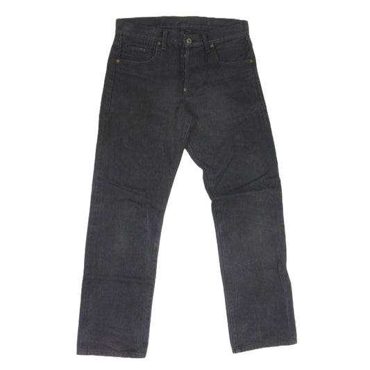 LOST CONTROL ロストコントロール MS8-PT04 ポケット口レザー切替 ブラックデニム パンツ ジーンズ ブラック系 30【中古】