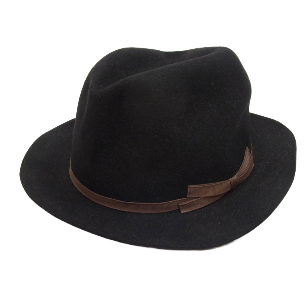 LOST CONTROL ロストコントロール フェルト ハット 帽子 ブラック系【中古】