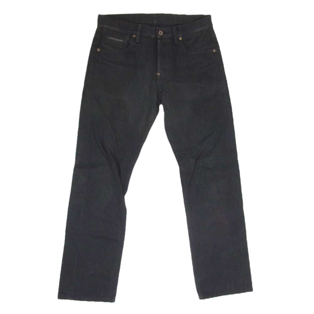 LOST CONTROL ロストコントロール MS8-PT04 ポケット口レザー切替 ブラックデニム パンツ ジーンズ ブラック系 30【中古】