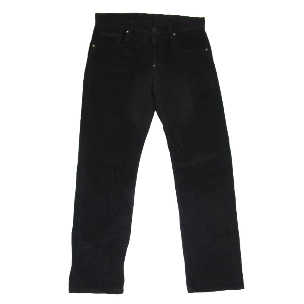 LOST CONTROL ロストコントロール LAW-PT8-01 ポケット口レザー切替 ブラック コーデュロイ パンツ ブラック系 30【中古】