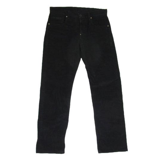 LOST CONTROL ロストコントロール LAW-PT8-01 ポケット口レザー切替 ブラック コーデュロイ パンツ ブラック系 30【中古】