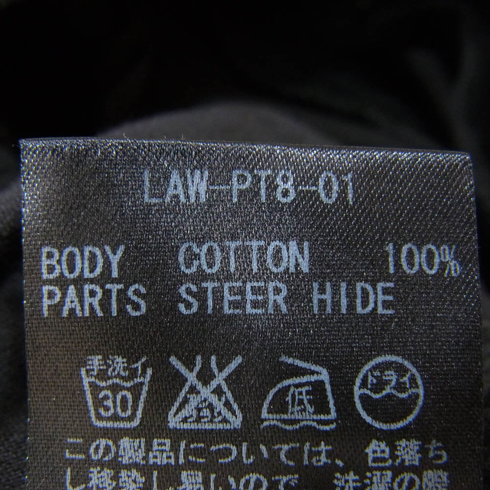 LOST CONTROL ロストコントロール LAW-PT8-01 ポケット口レザー切替 ブラック コーデュロイ パンツ ブラック系 30【中古】