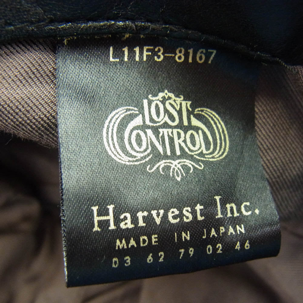 LOST CONTROL ロストコントロール L11F3-8167 Color Denim Workers Cap カラーデニム ワーク キャップ 帽子 チャコール系【中古】