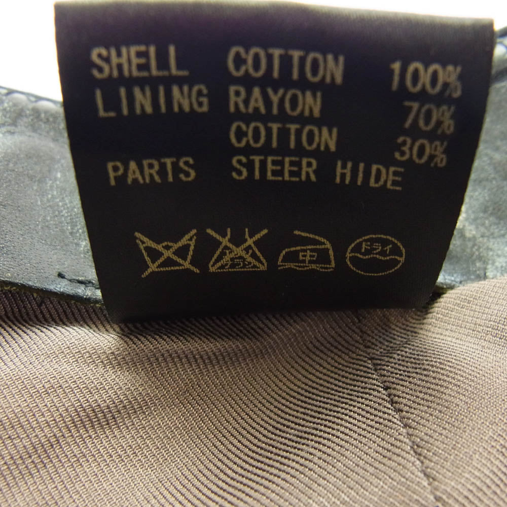 LOST CONTROL ロストコントロール L11F3-8167 Color Denim Workers Cap カラーデニム ワーク キャップ 帽子 チャコール系【中古】