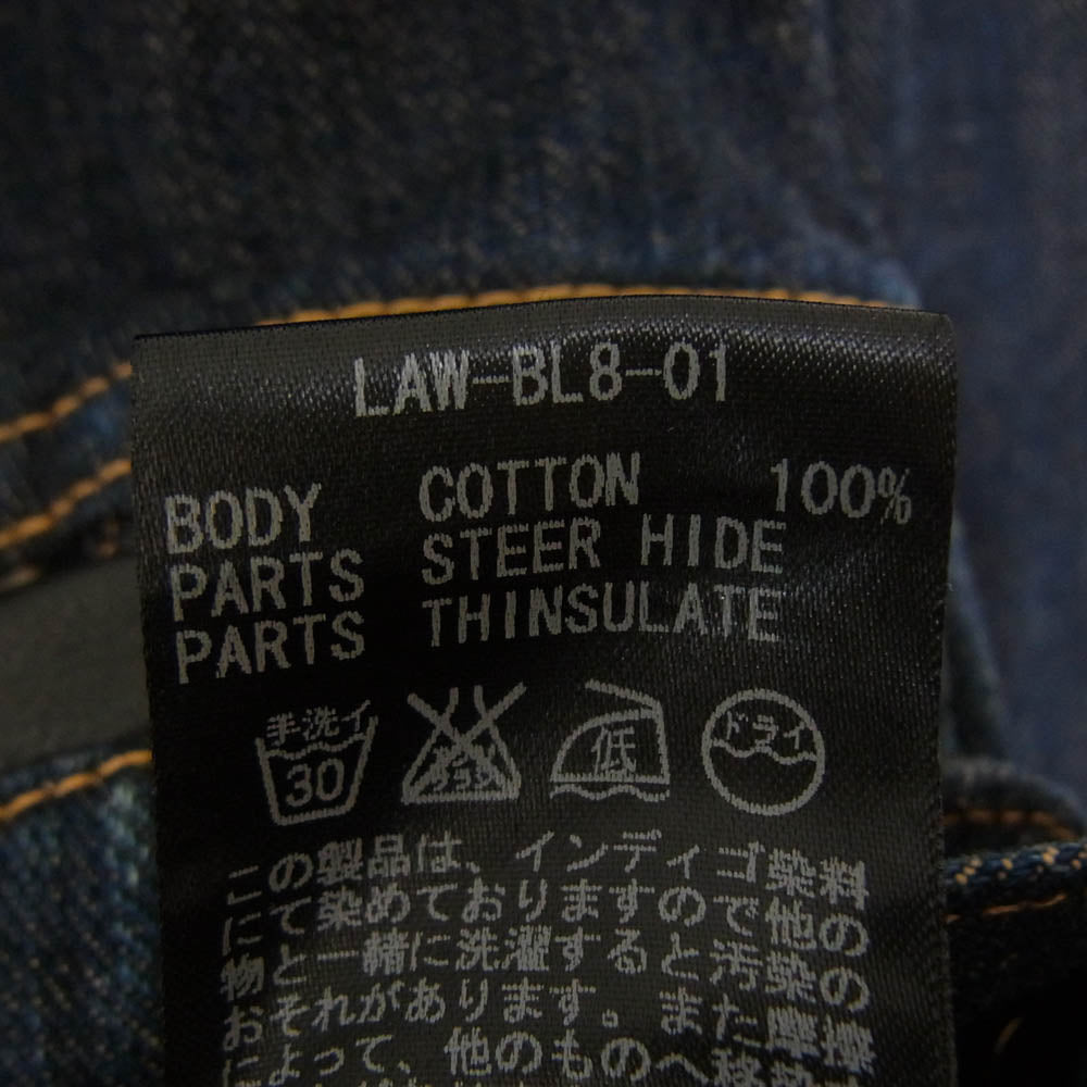 LOST CONTROL ロストコントロール LAW-BL8-01 DENIM JACKET デニム トラッカー ジャケット インディゴブルー系 38【中古】