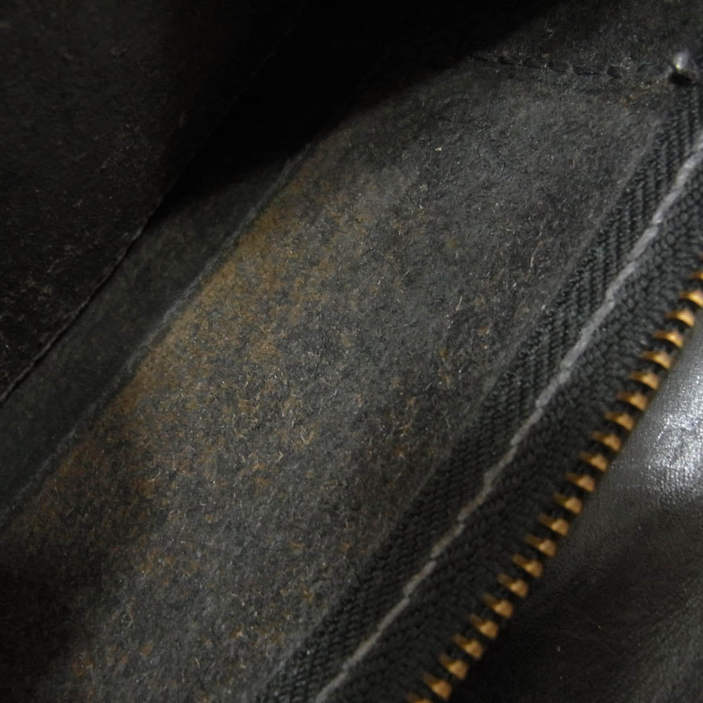 LOST CONTROL ロストコントロール 2スナップ レザー 二つ折り財布 ウォレット ブラック系【中古】