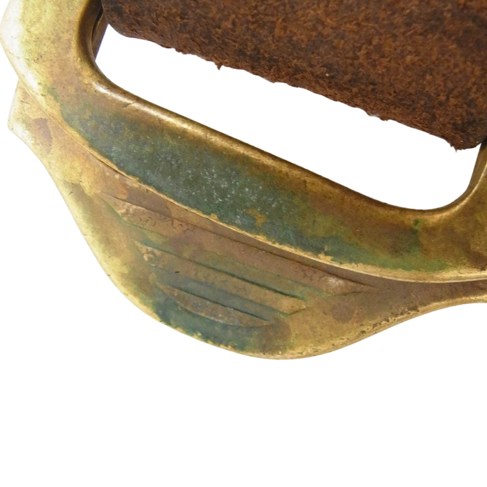 LOST CONTROL ロストコントロール LEATHER BELT レザー ベルト ブラウン系【中古】