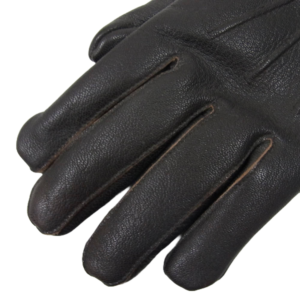 LOST CONTROL ロストコントロール レザー グローブ 革手袋 ダークブラウン系【中古】