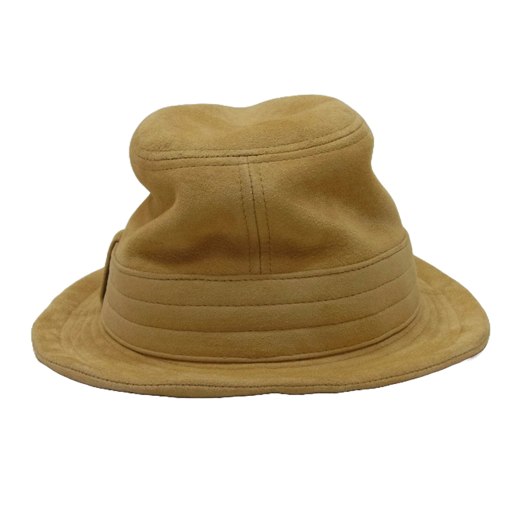 LOST CONTROL ロストコントロール L10W4-8004 Short Prim Leather Hat ゴート スエード ハット 帽子 ブラウン系【中古】